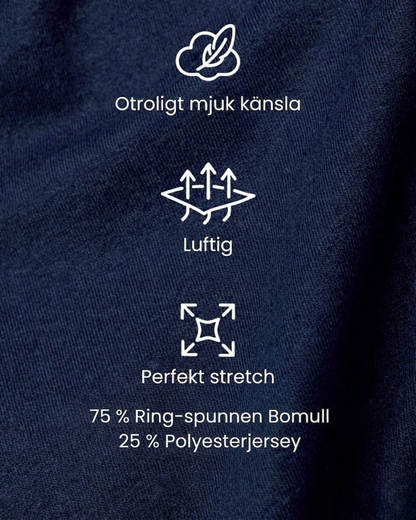 T-skjorte Med Perfekt Passform - Svart/Grå/Marineblå (3-pakke)