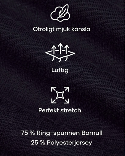 T-skjorte Med Perfekt Passform - Svart