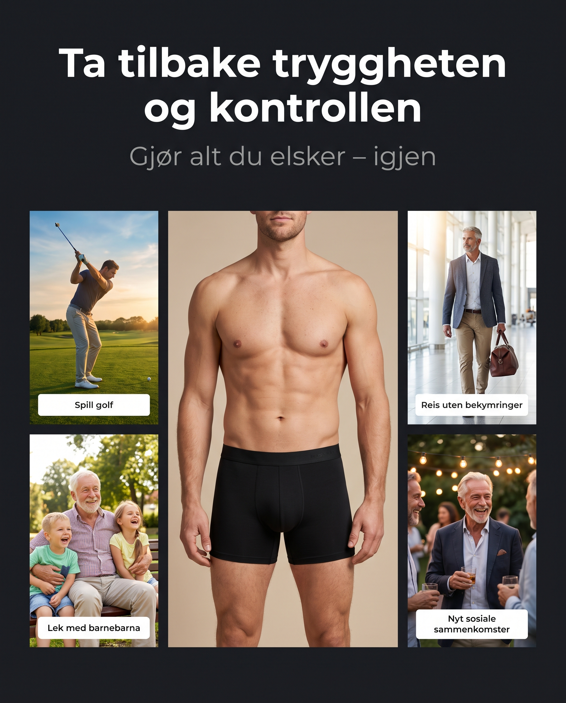 Ta tilbake tryggheten og kontrollen: golf, reise, barnebarn og sosiale sammenkomster
