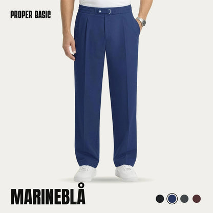 Proper Basic dressbukser i marineblå