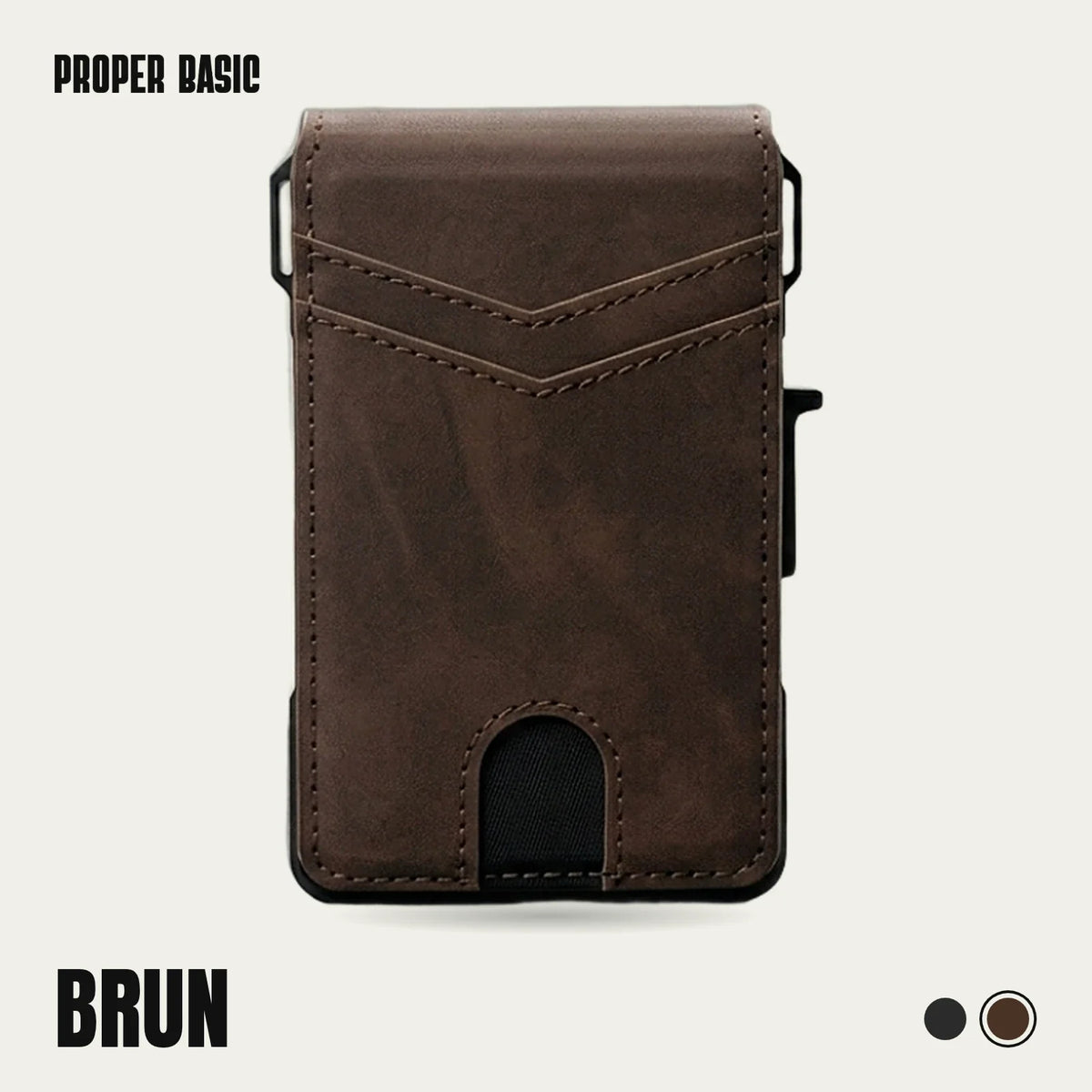 Proper Basic Kortholder i brunt