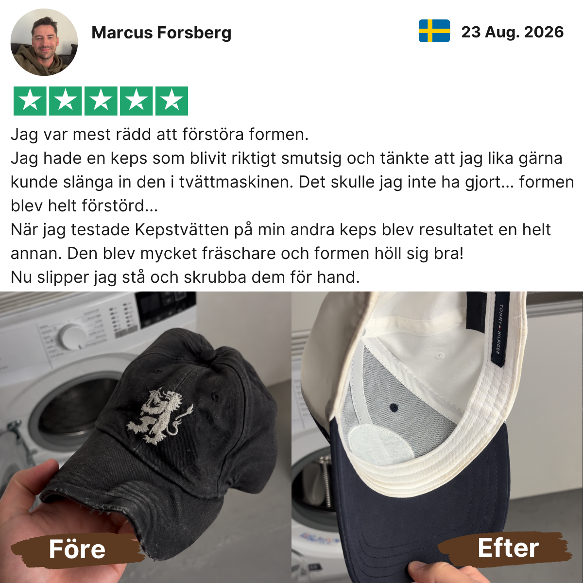 Kepstvätten - (Formhållare + Premium tvättpåse)